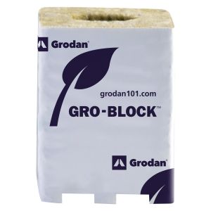 Gro Block Improved Large 3Inches GR5,6 w/ hole (3Inchesx3Inchesx4Inches) wrapped (8/strip- 32 strips per cs) 256 per case